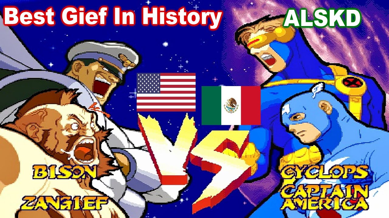 Marvel Super Heroes Vs. Street Fighter - Best Gief In History vs ALSKD FT10