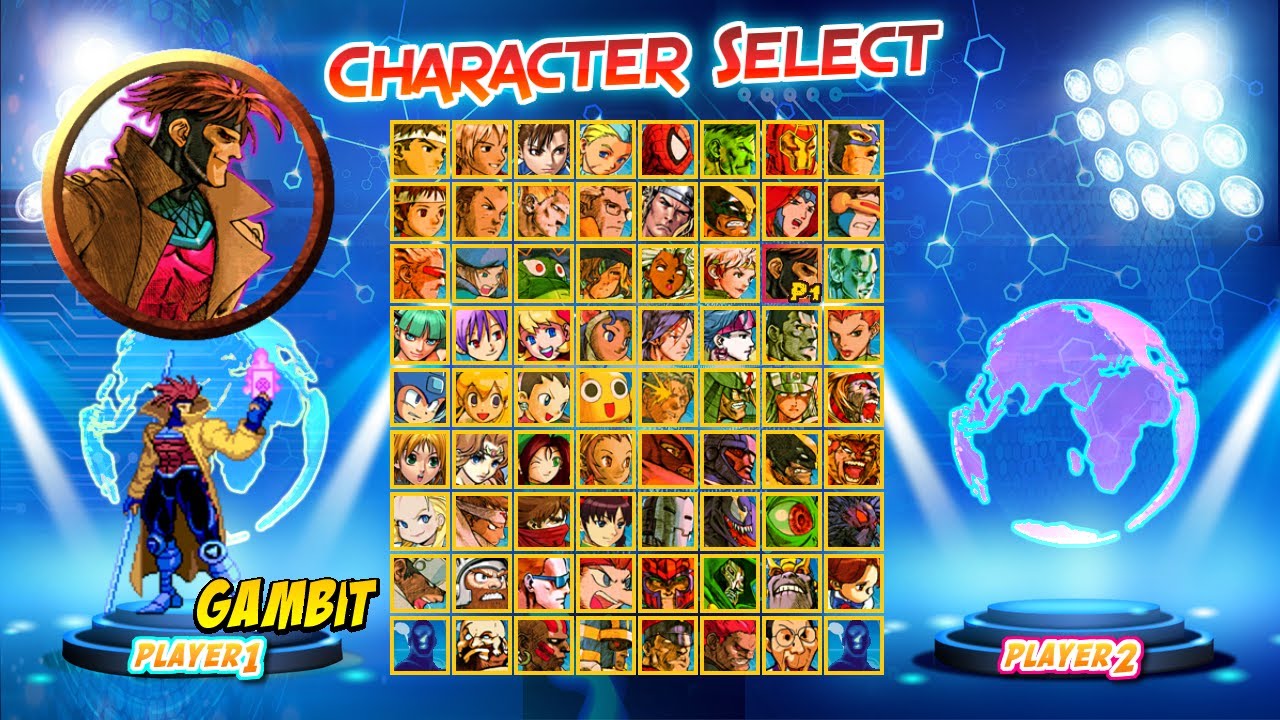 Marvel vs. Capcom All Generations 2020 Gambit (PLAYTHROUGH) (MUGEN)