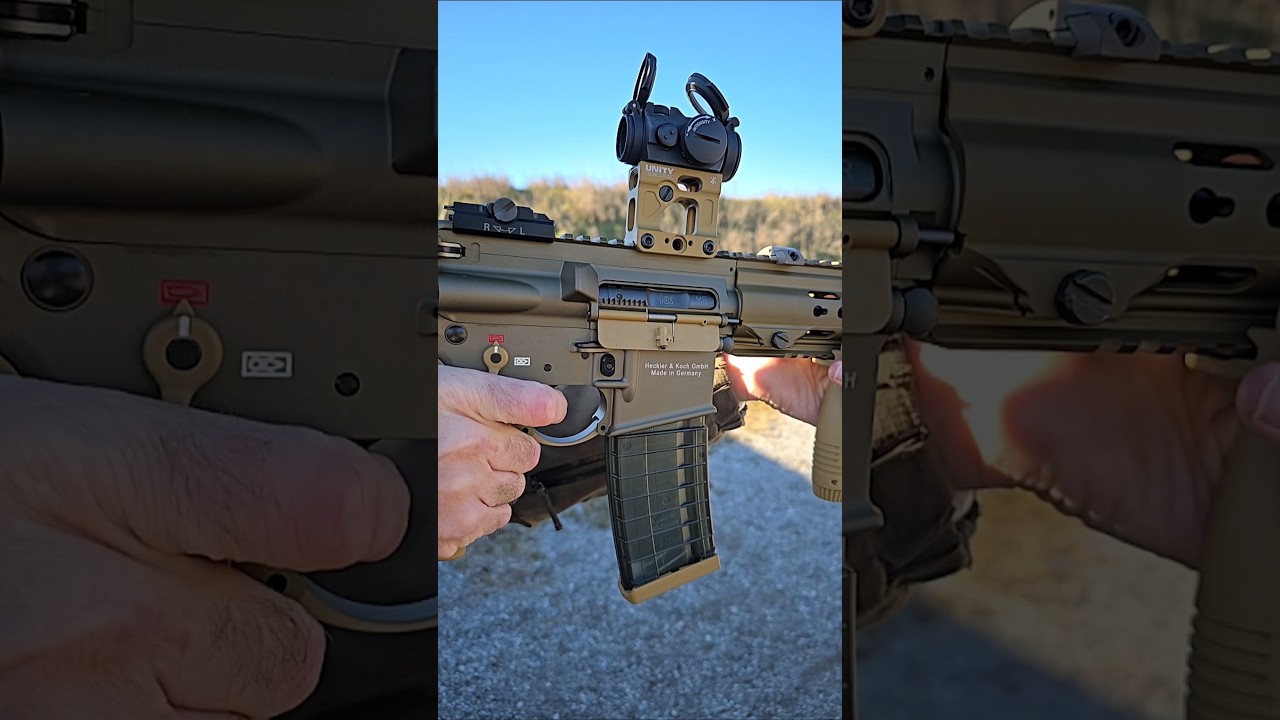 Marvelous Mustard: H&K MR223 in RAL8000