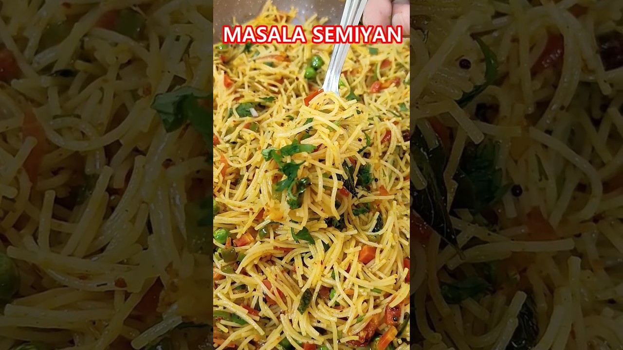 Masala semiya recipe / Tasty masala vermicelli / easy breakfast recipe #breakfastrecipe #vermicelli