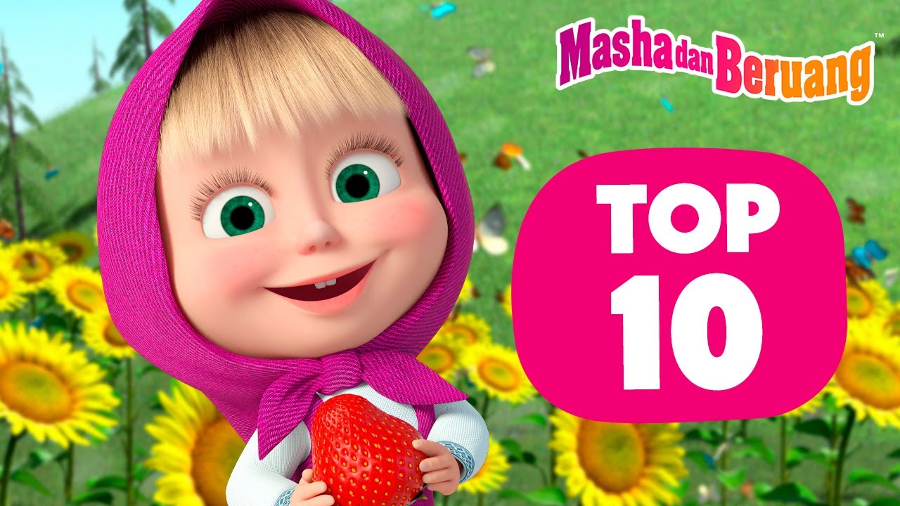 Masha dan Beruang 🍓🥤 Top-10 Episode Musim Panas 😎🌻 Koleksi kartun episode terbaik 🎬