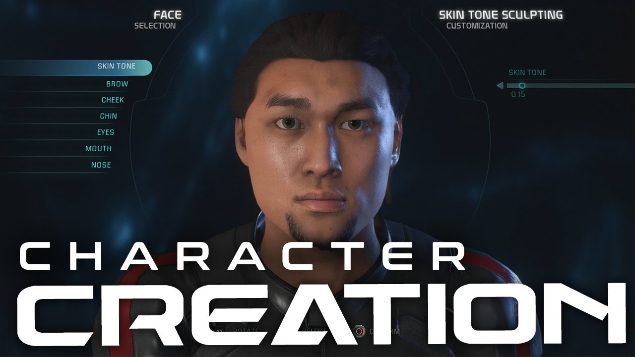 Mass Effect Andromeda: Character Creation! Male Ryder with Daddy