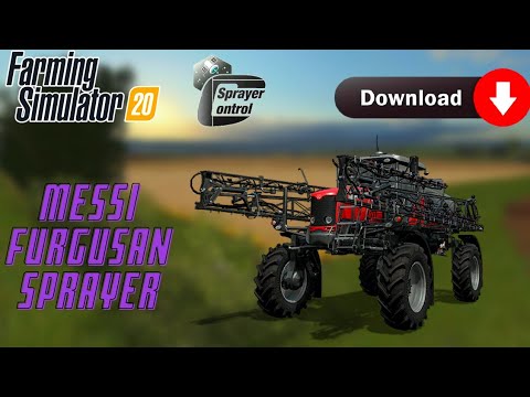 Massey Ferguson Sprayer mod in Farming simulator 20 | New Spray machine | #sprayermod |