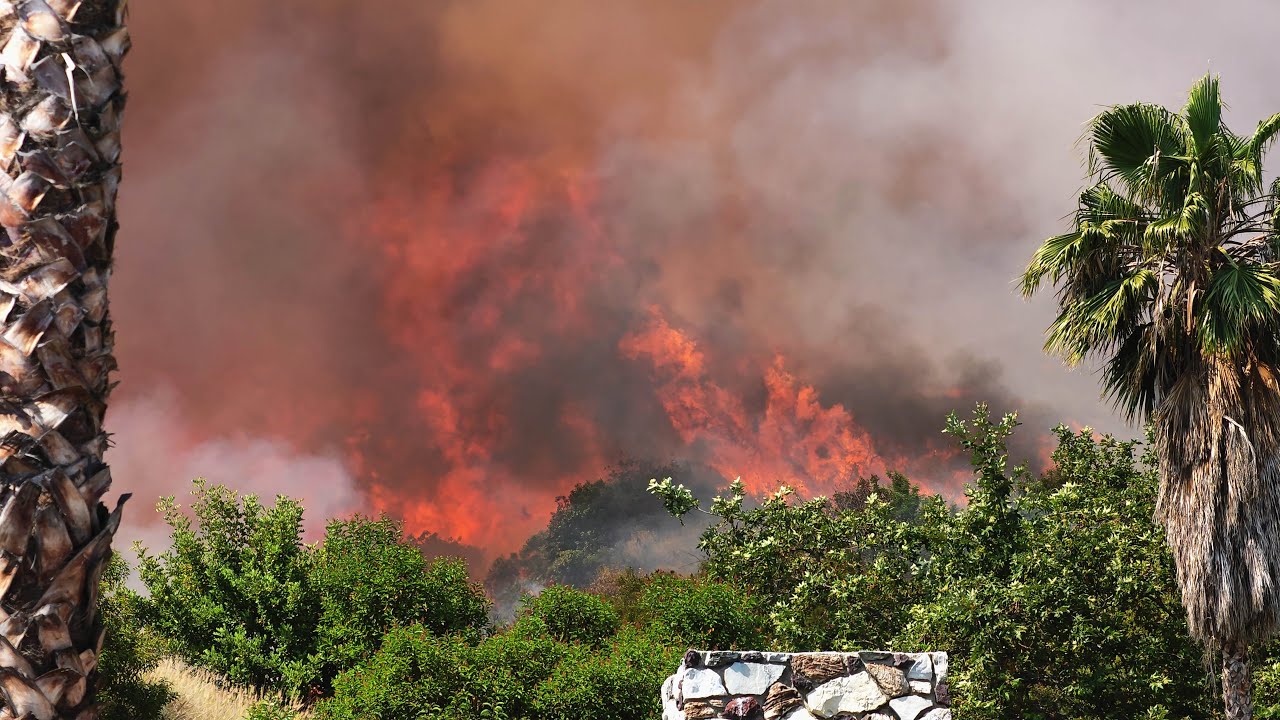 Massive 20 Acre Brush Fire Breaks Out Bethany Rd Burbank CA Burbank Glendale Pasadena LAFD LA County