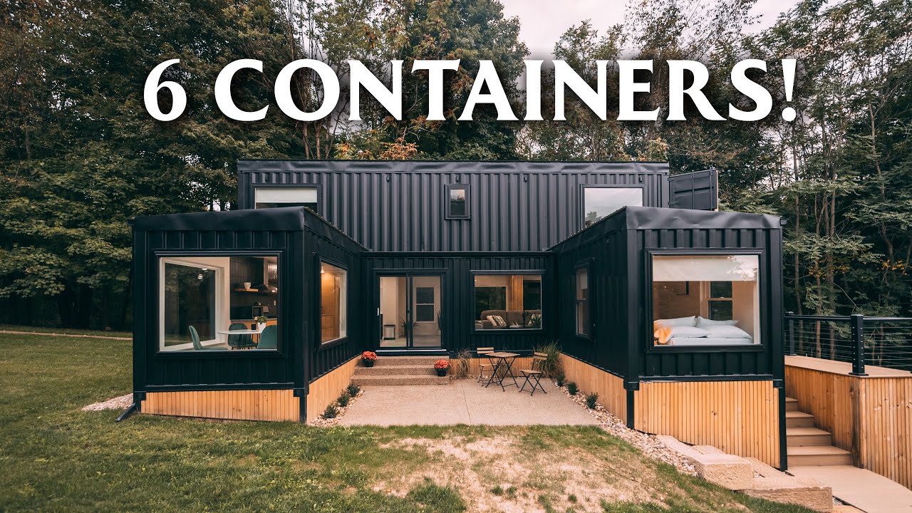 Massive 6 unit Shipping Container Home Airbnb // Woodside Container Full Tour!