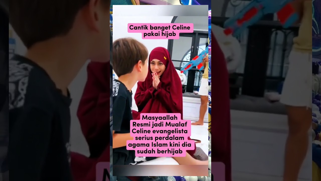 Masyaallah Celine evangelista cantik banget pake hijab #celine #celineevangelista #shorts