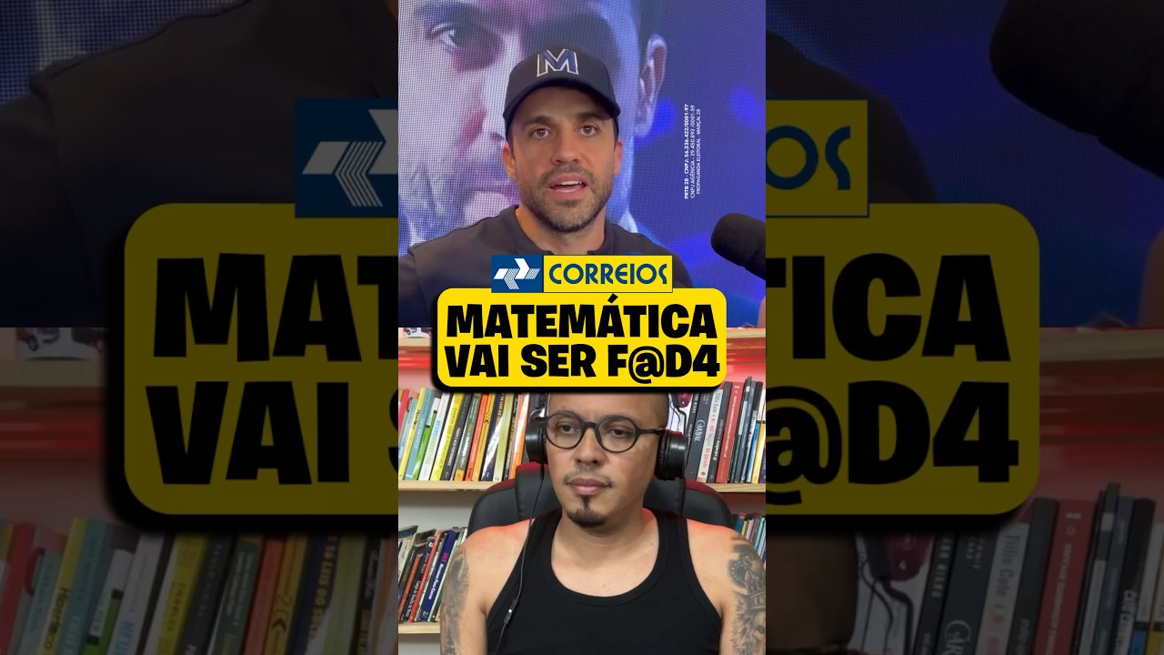 MATEMÁTICA CONCURSO CORREIOS 2024 #shorts