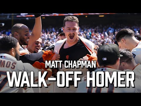 Matt Chapman's Clutch Homer Gives Giants ANOTHER Walk-Off Win | SF Giants vs Braves Highlights