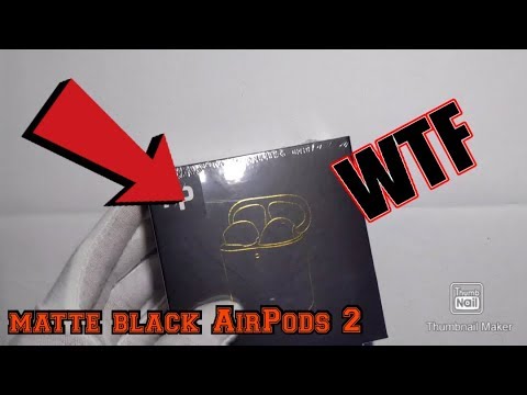 Matte Black Airpods 2 | AudioPods Unboxing and Review