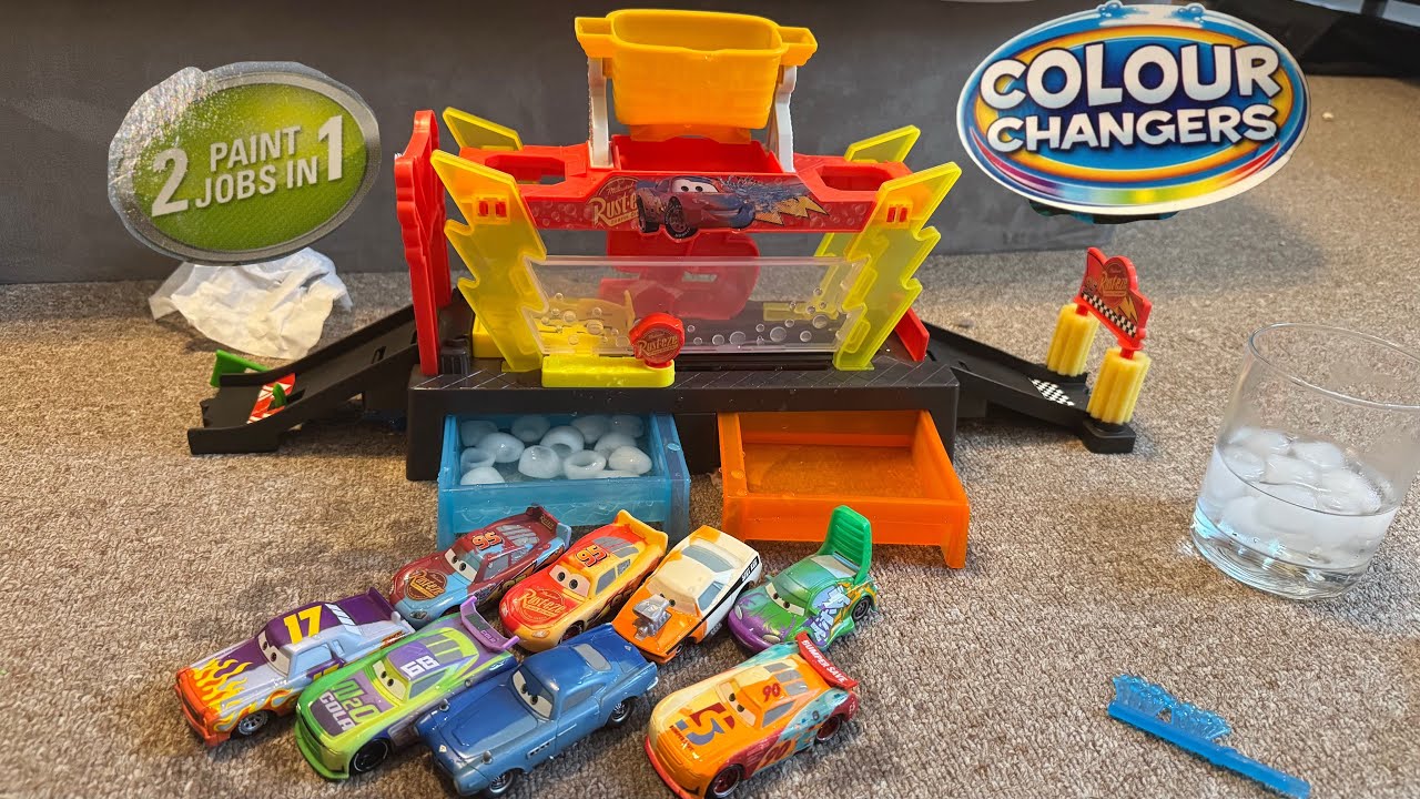 Mattel Disney Pixar Cars 2012-25 Color Changers McQueen C1/3 Darrell, SR, HJ, Paul, Wingo and Finn