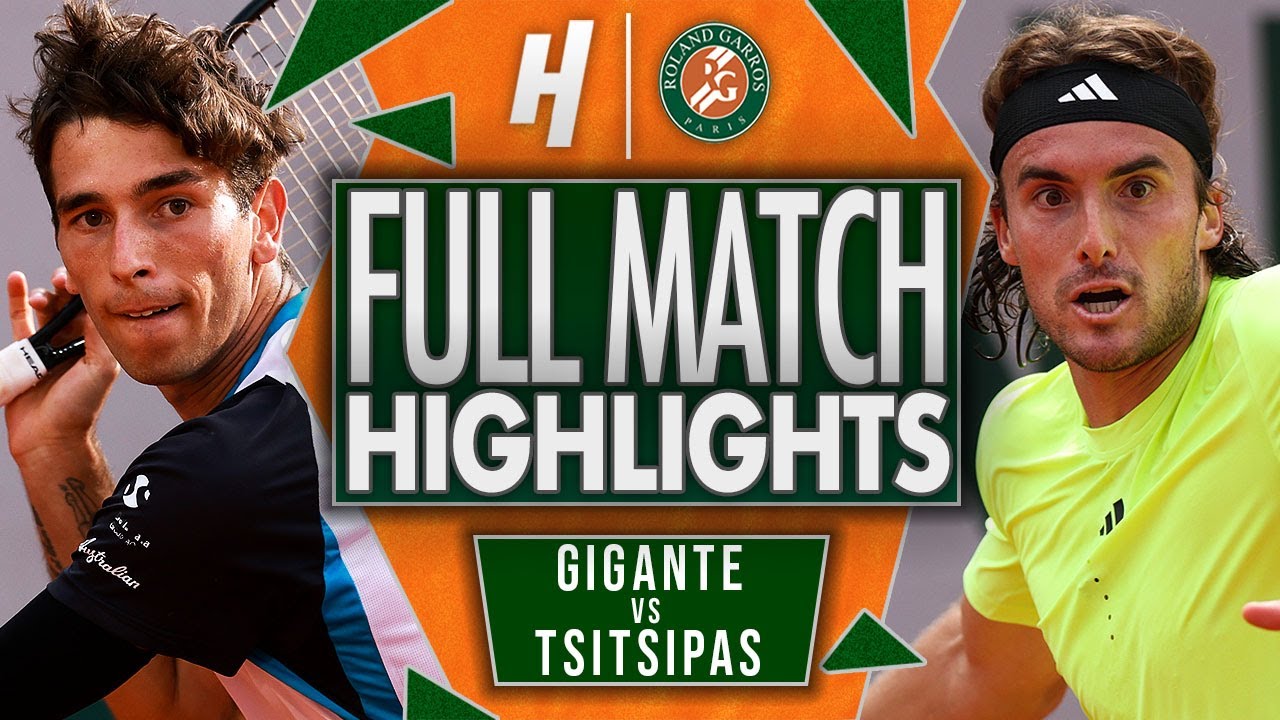 Matteo Gigante vs Stefanos Tsitsipas - FULL Match Highlights | Roland Garros 2025