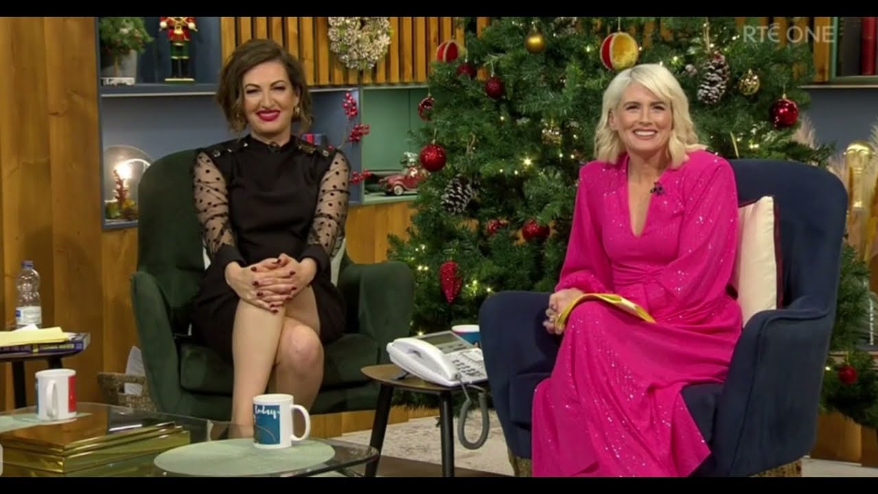 Maura Derrane and Sinead Kennedy sexy beauties on screen  in little black dress and hot pink dress