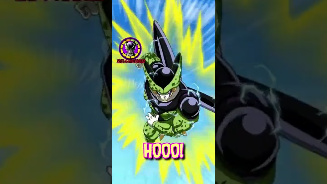 MAX POTENTIAL! EZA INT LR PERFECT CELL 1 TURNS RED ZONE GAMMA 1! (DBZ: Dokkan Battle) #Shorts