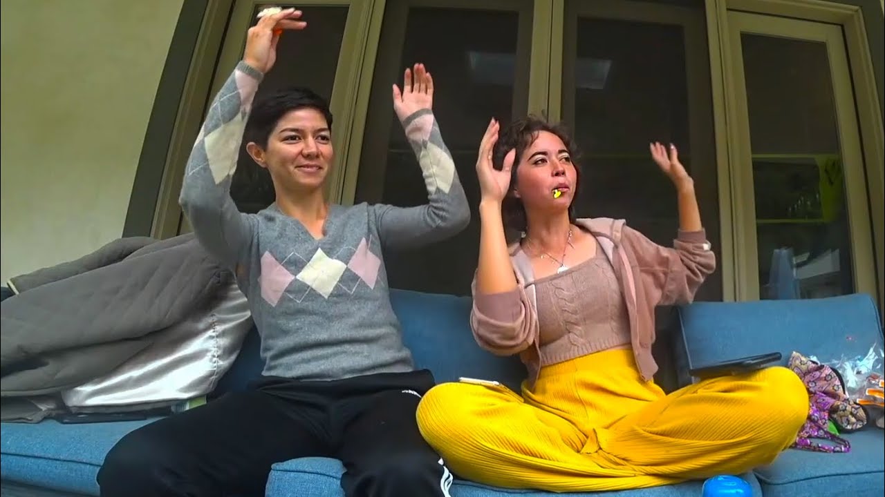 Maya and her sister do a dance from their Japanese summer school