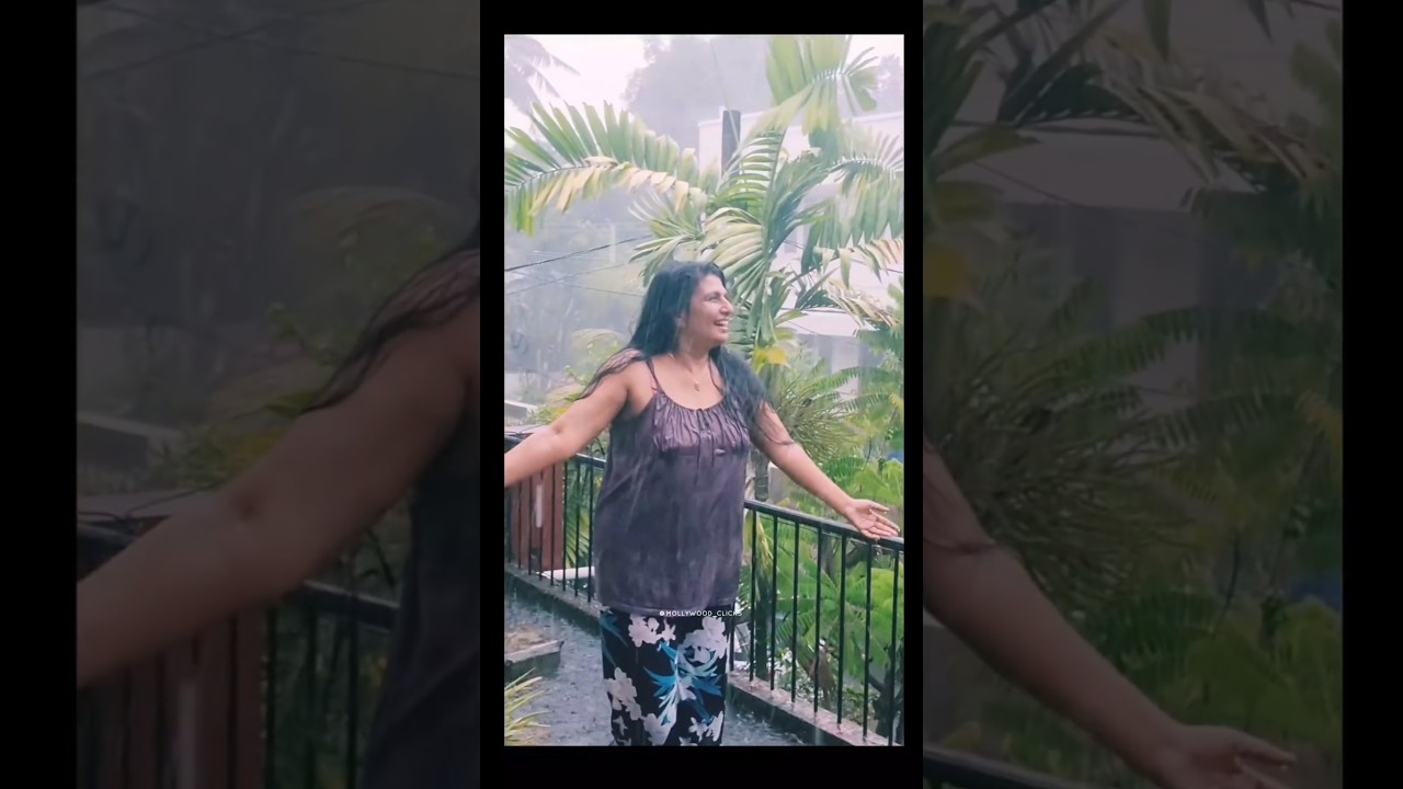maya viswanath hot in rain video #mayaviswanath #maya