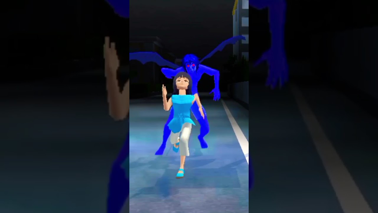 Mayo went to see the ghost and got scared #babymio#funnyvideo #sakuraschoolsimilator #trendingshorts