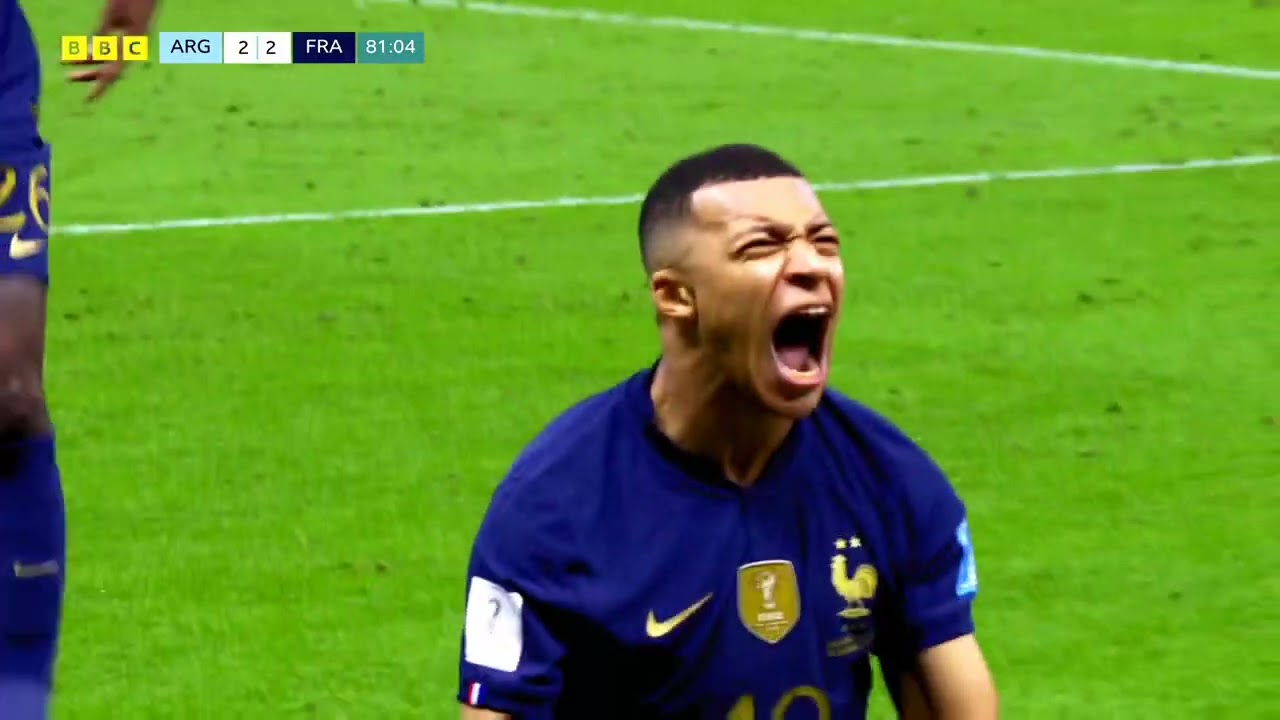 Mbappé Celebration vs Argentina 4K | Mbappé World Cup 2022 2160p 60fps | FreeClips4K | Clip For Edit