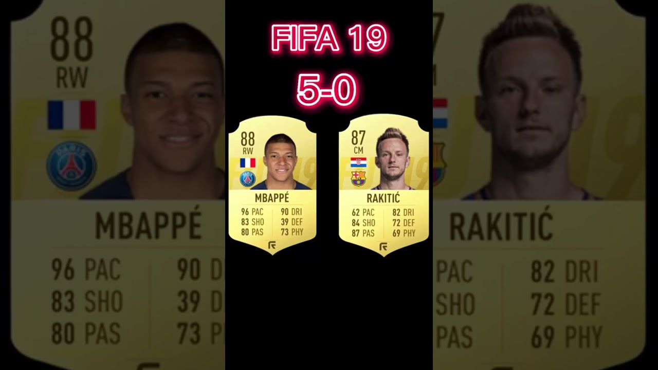 Mbappe be rakitic in every FIFA😬#shorts