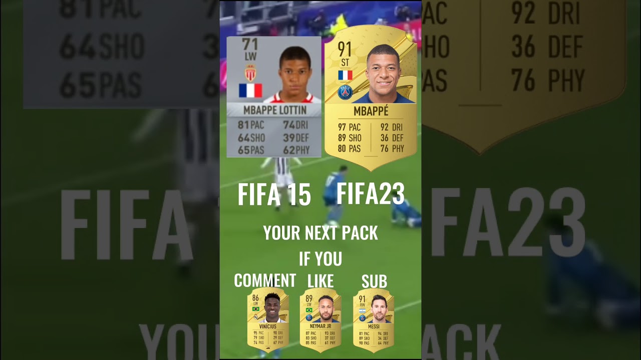 Mbappe fifa 15 vs fifa 23