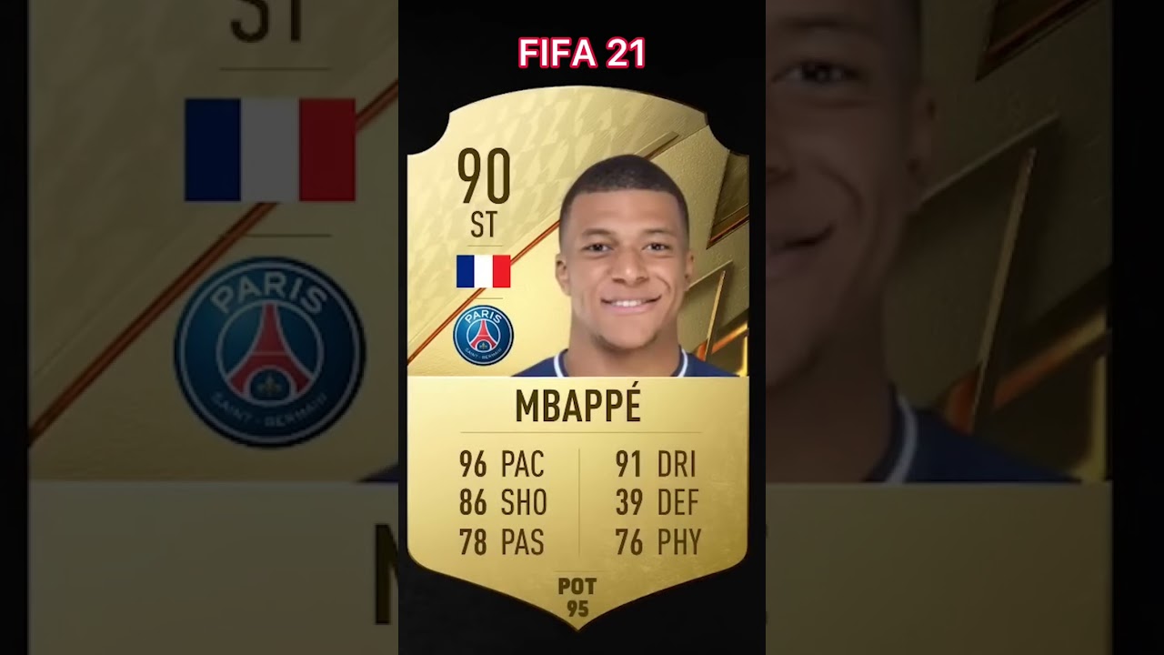 Mbappe's rating through the years FIFA 16-23 😮