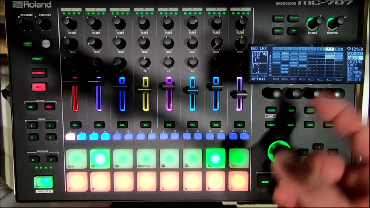 MC 707 v1.7 Firmware: Scene Chain - Automatic Patch Changes
