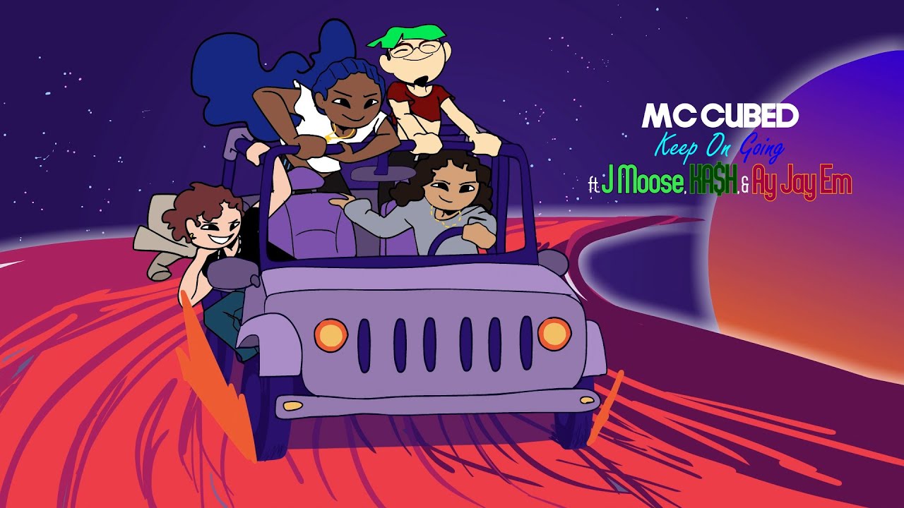 MC CUBED - Keep On Going ft. J Moose, KA$H, & Ay Jay Em (Lyric Video)