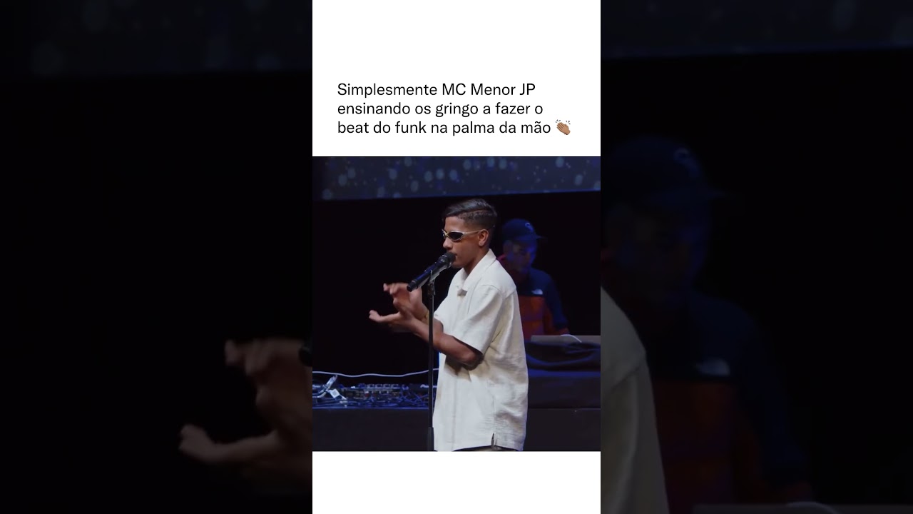 MC Menor JP ensinando público fazer o beat na palma 👏🏽 #mcmenorjp #shorts