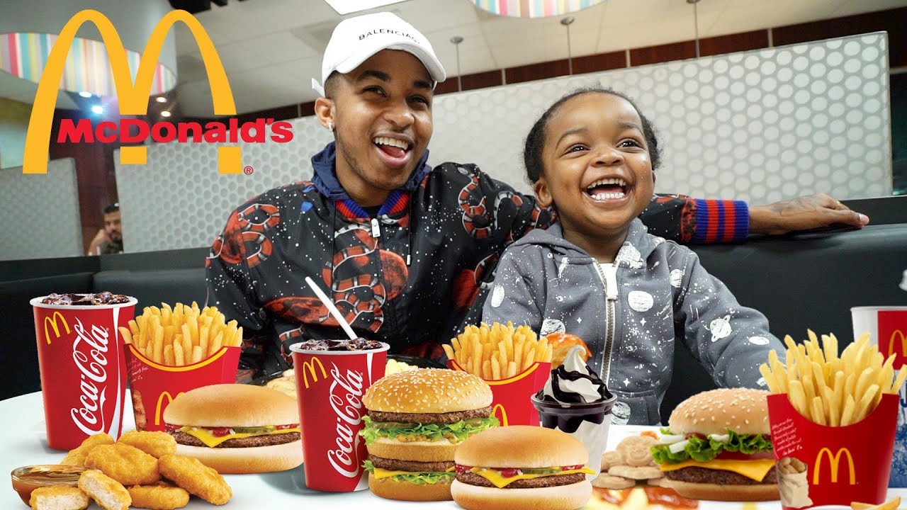 MCDONALDS MUKBANG w/ 2 YEAR OLD!! (He Tells Me About His Love Life)