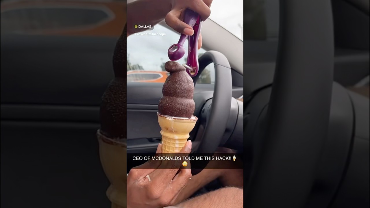 MCDONALDS SECRET ICE CREAM TOOL 🍦🍫🤯