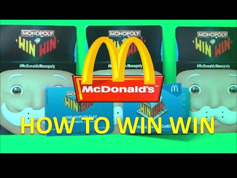 McDonald's WIN WIN Monopoly - How To Win