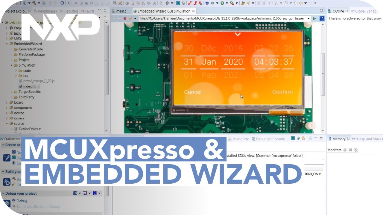 MCU Tech Minutes | Getting Started with Embedded Wizard and MCUXpresso