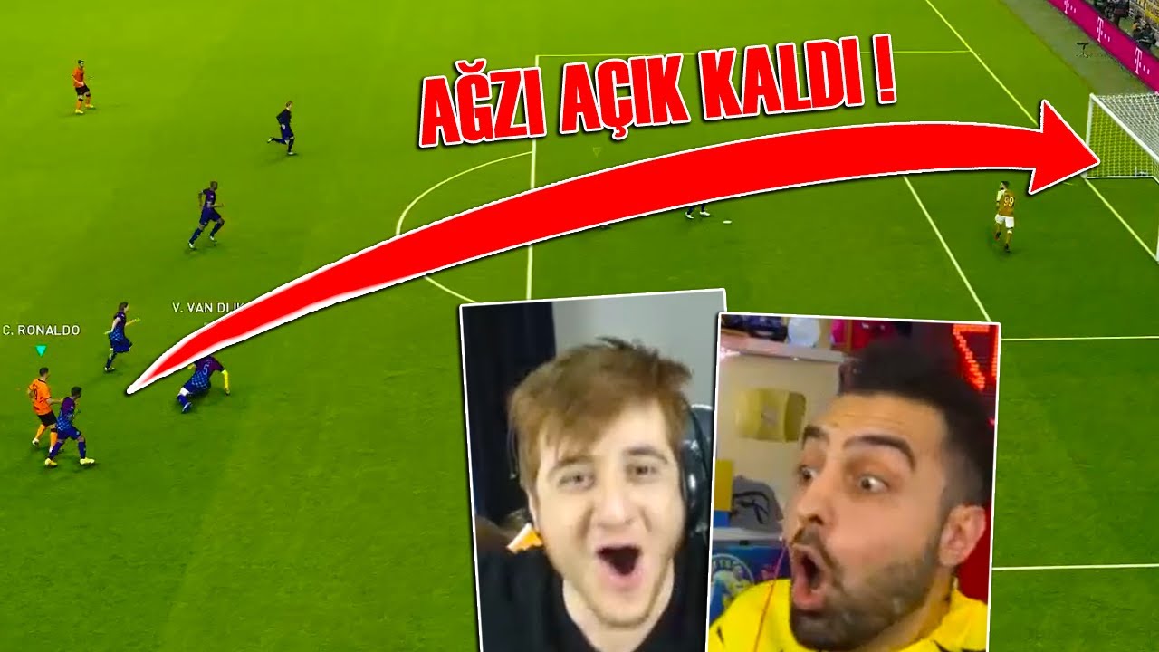 ÜMİDİ'YE 35 METRE RONALDO İLE PLASE GOL ATTIM ! AĞZI AÇIK KALDI ! ÜMİDİ VS EMJAN PES 2021