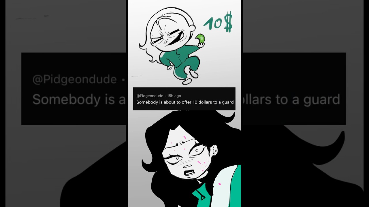 Me and my best friend in squid game: 10 dollars
