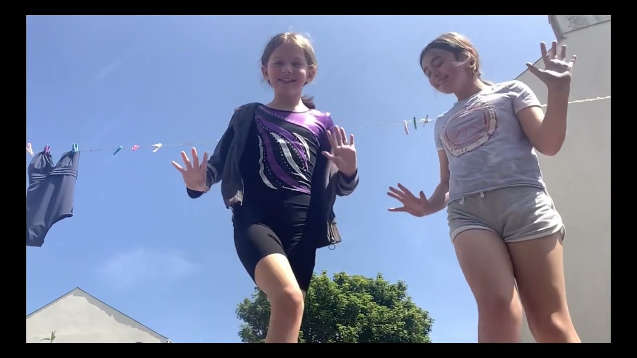 ME AND MY FRIEND ARE DEMONSTRATING ALL SIMPLE GYMNASTICS TRICKS