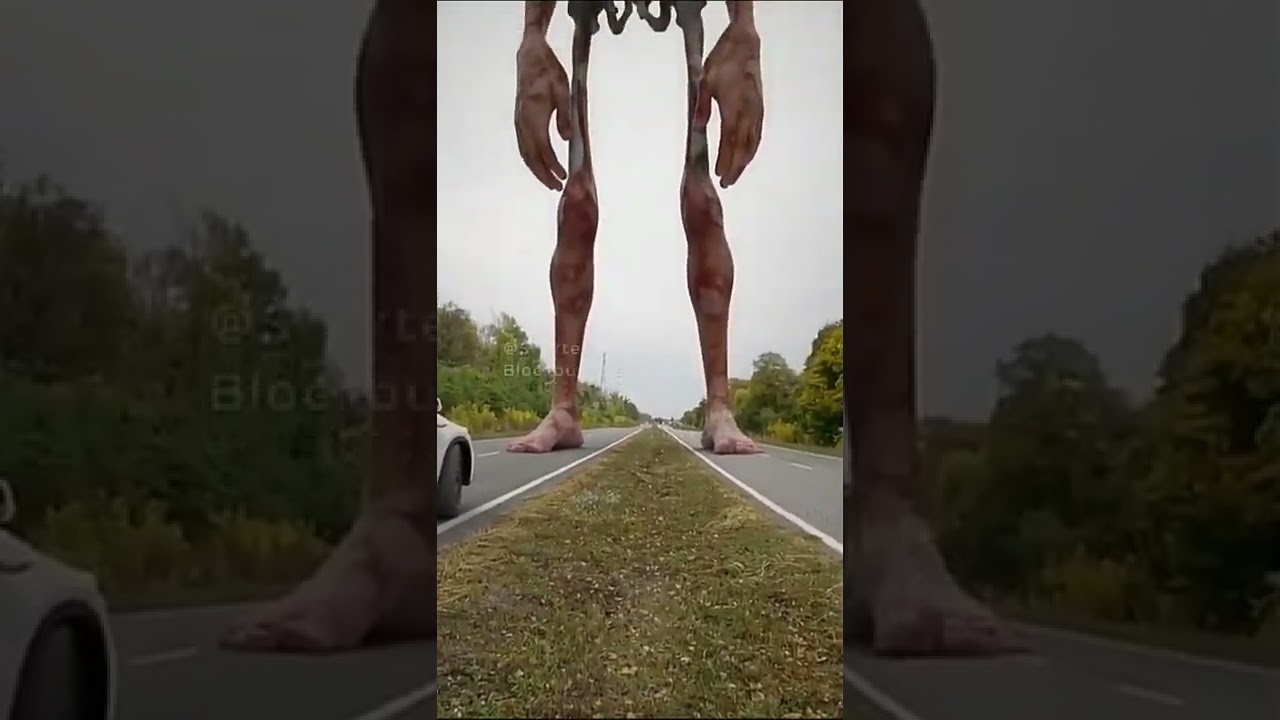 ME ENCONTRE CON ESTE HOMBRE ESQUELETO GIGANTE!!! - CORTOS DE TERROR - #shorts