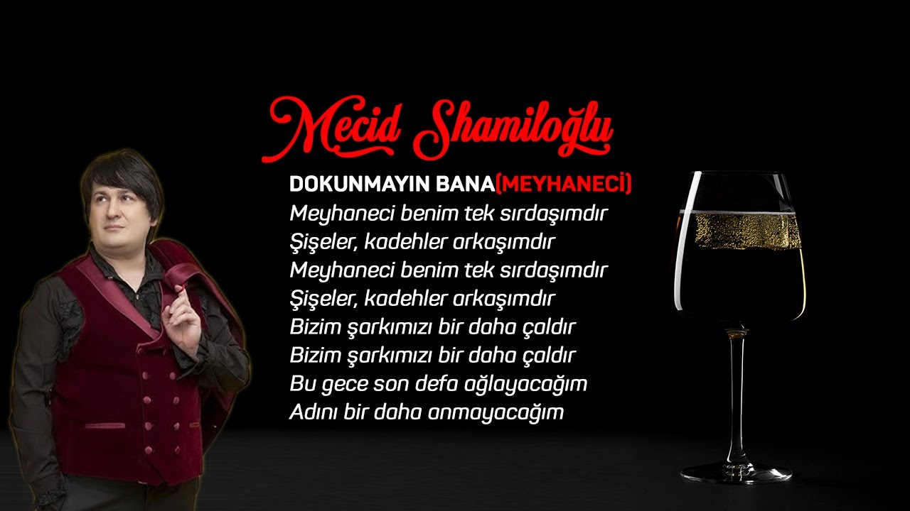 Mecid Şamiloğlu - Dokunmayın Bana - Meyhaneci benim tek sırdaşımdır. Adnan Şenses Şarkısı.
