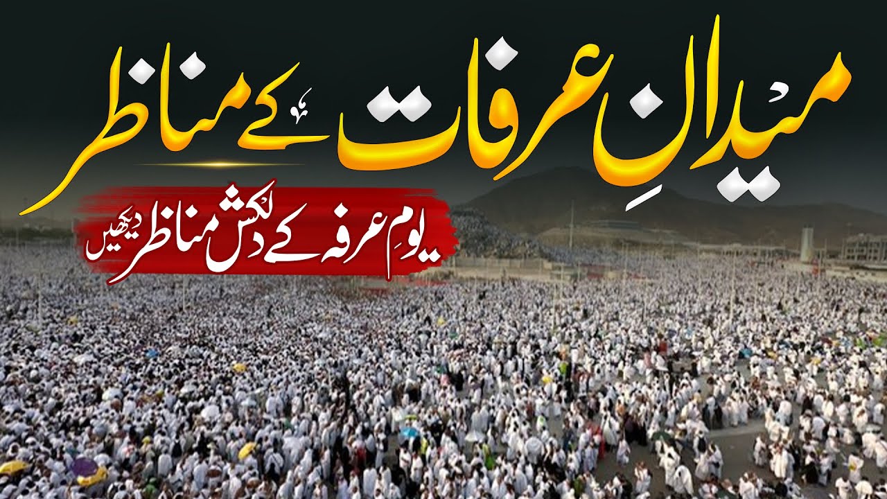 Medan e Arafat Ka Haseen Manzar | Muslim Pilgrims Pray At Mount Arafat | Almufeed Islamic