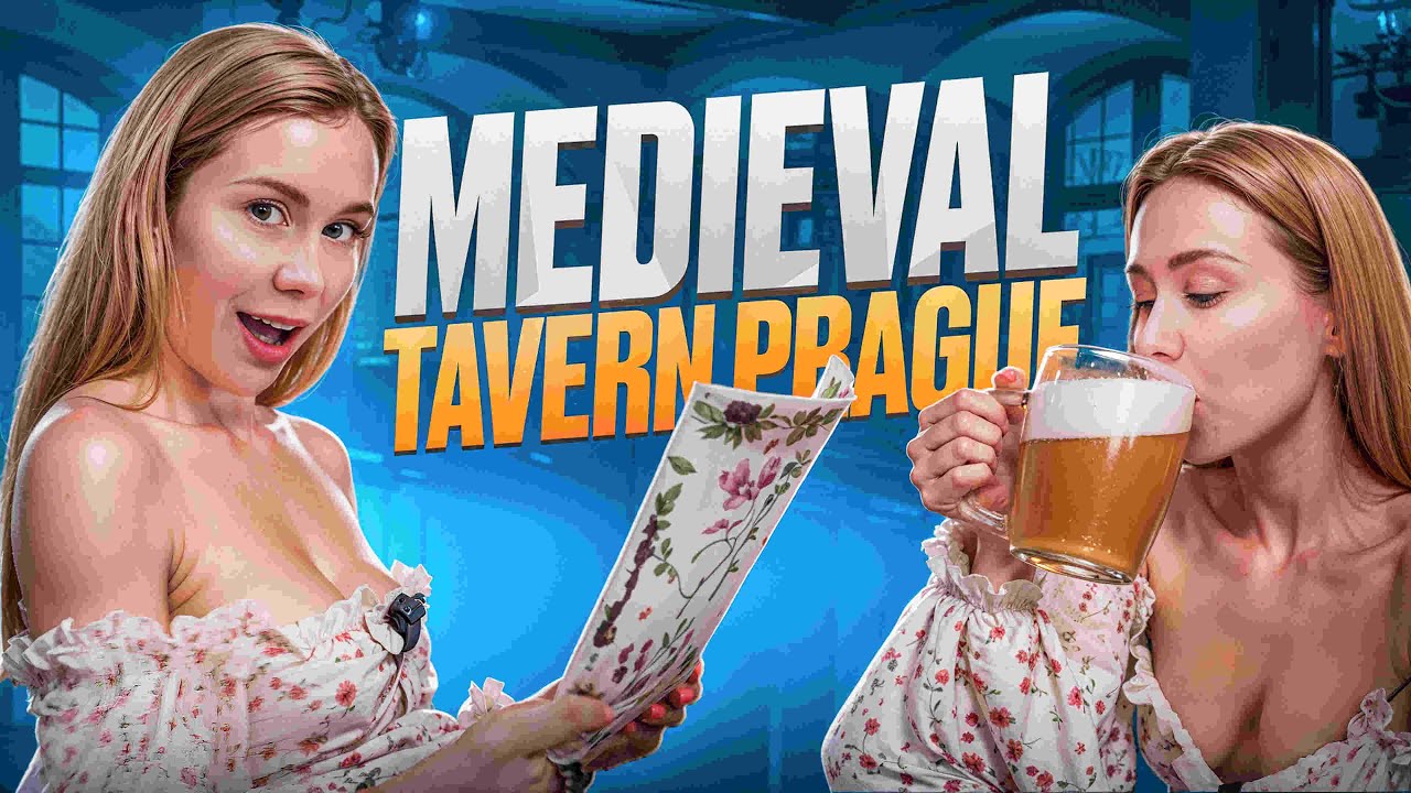 Medieval tavern im Prague with Mia Bandini