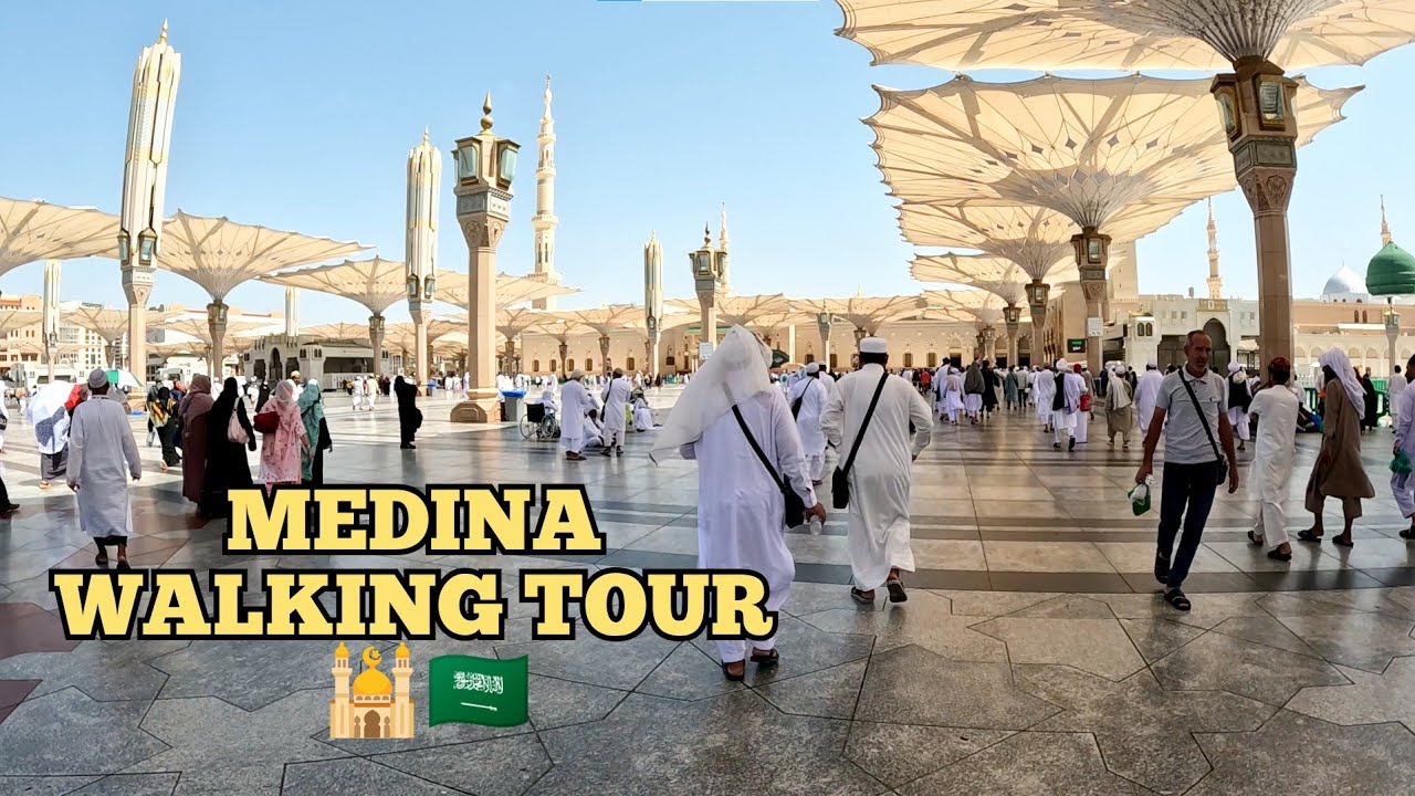 Medina Walking Tour Inside Masjid Al Nabawi and Downtown | Saudi Arabia