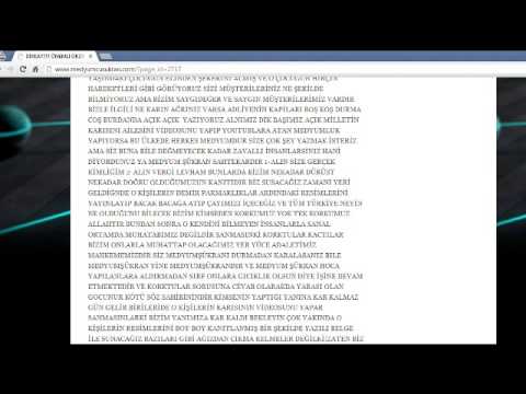 MEDYUM ŞÜKRAN DAN DUYURULAR.wmv