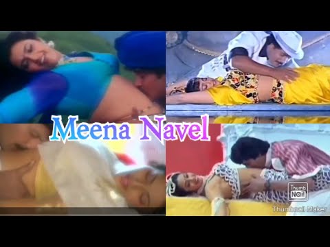 Meena hot navel kiss