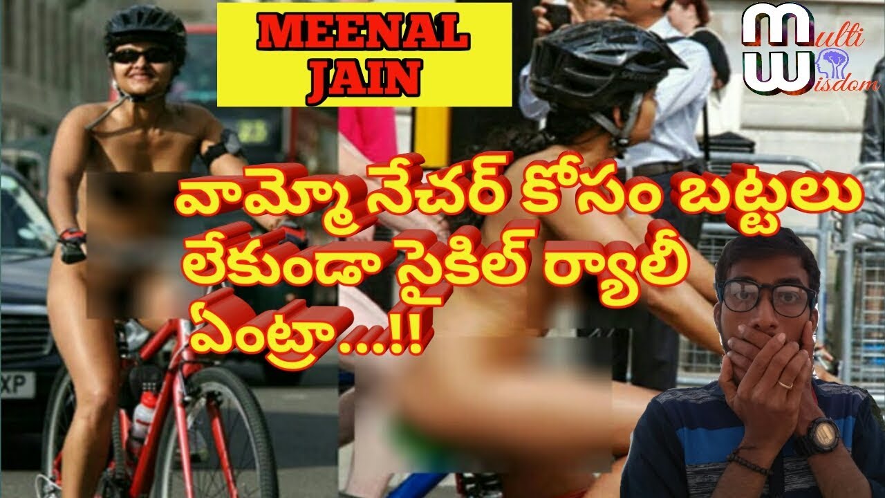 Meenal jain's strange protest with her nude body cycle ride in favor  of nature//multi wisdom//