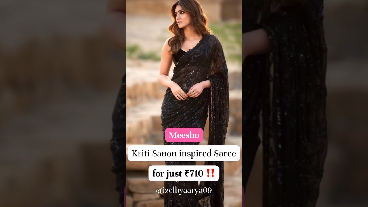 #meesho #kritisanon inspired #saree  for just ₹710‼️ #shorts #youtube #youtubeshorts #ytshorts #fyp