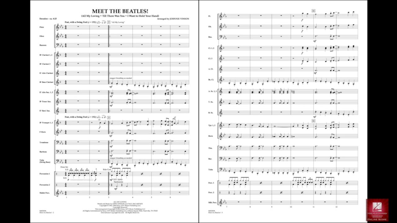 Meet the Beatles! arranged by Johnnie Vinson