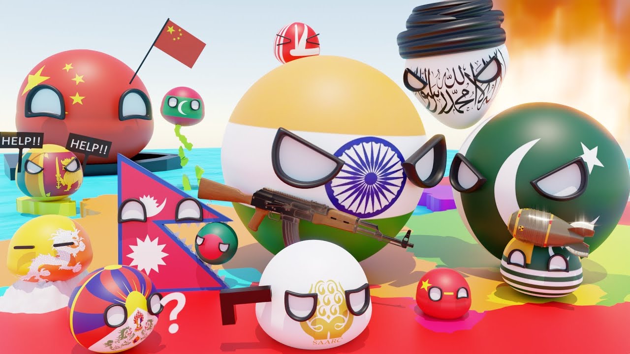 Meet the South Asia (Countryballs)