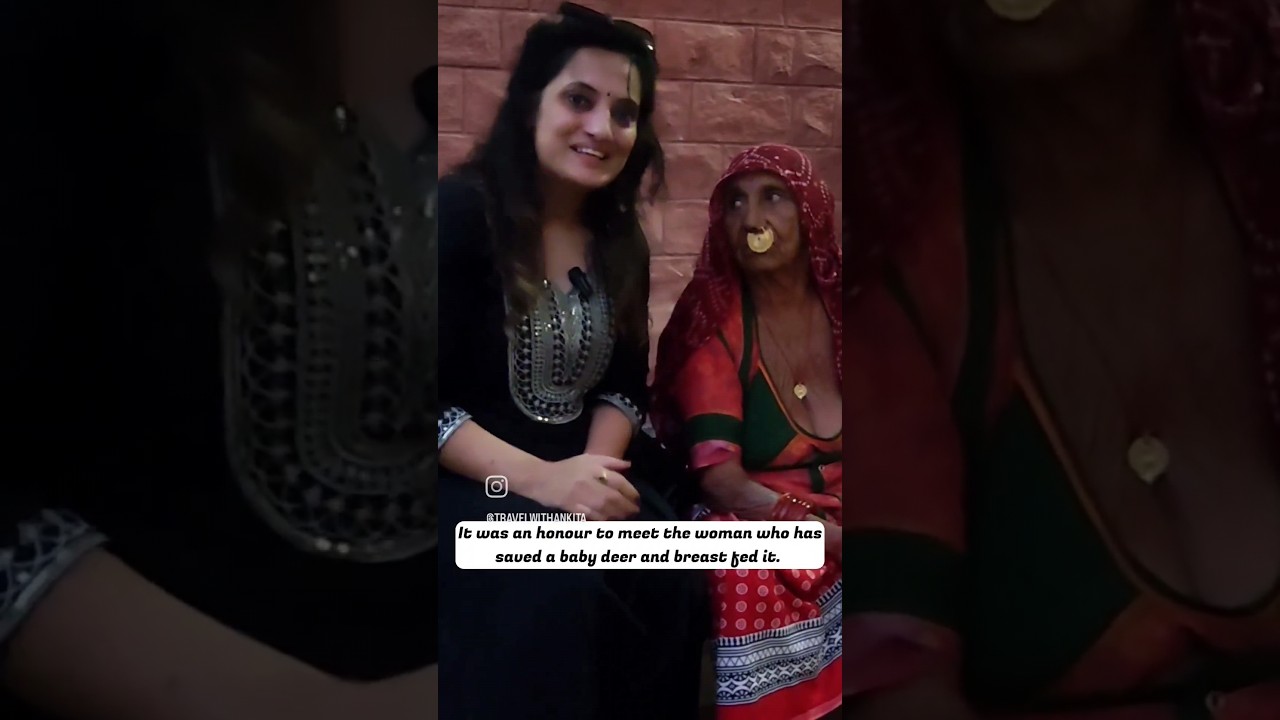 Meet the woman who has not only saved but also breast fed deer's baby. watch till the end #jodhpur