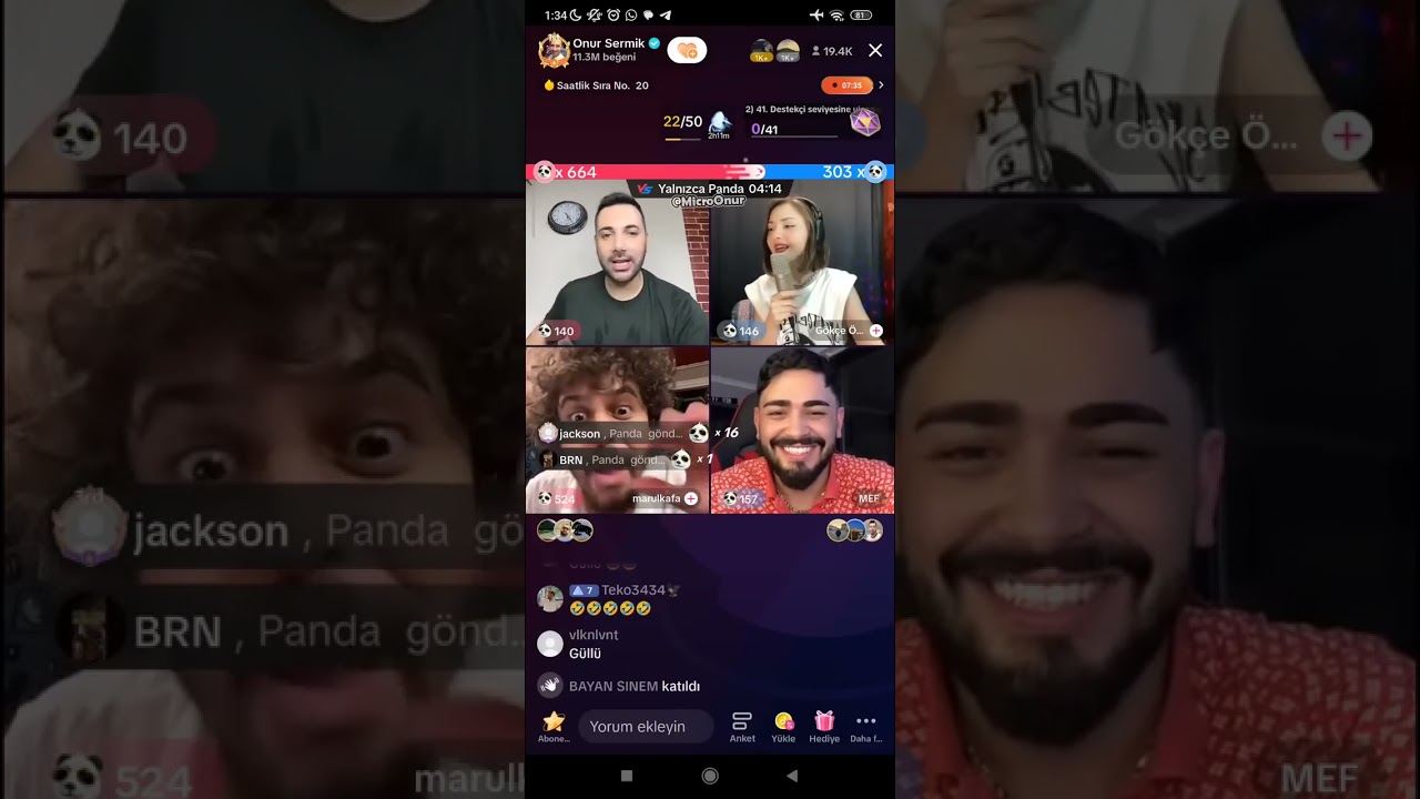 MEF GÖKÇE ONUR MARUL CANLI YAYIN