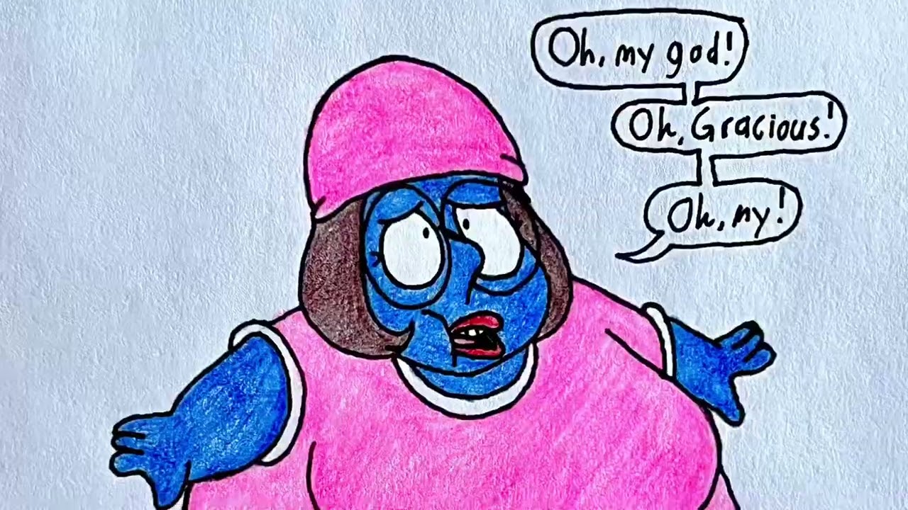 Meg Griffin Turning into Blueberry (inflation comic)