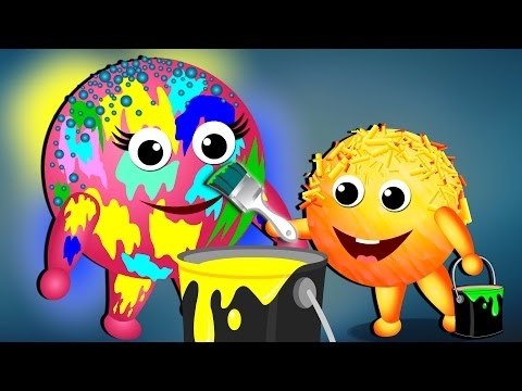 Mega Cake pop painting body colors finger family nursery rhymes | cake pop magic | new rhymes