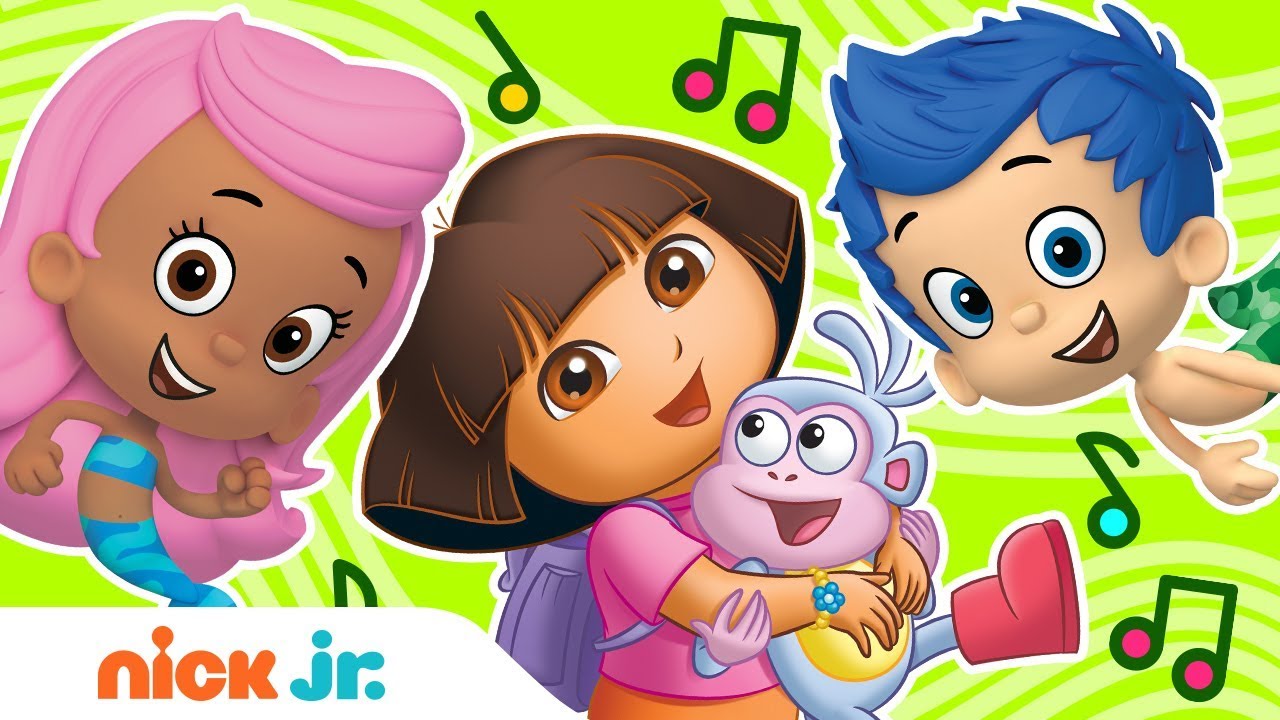 Mega Music Mash-Up Ft. Dora & Bubble Guppies 🎶Stay Home #With Me | Nick Jr.